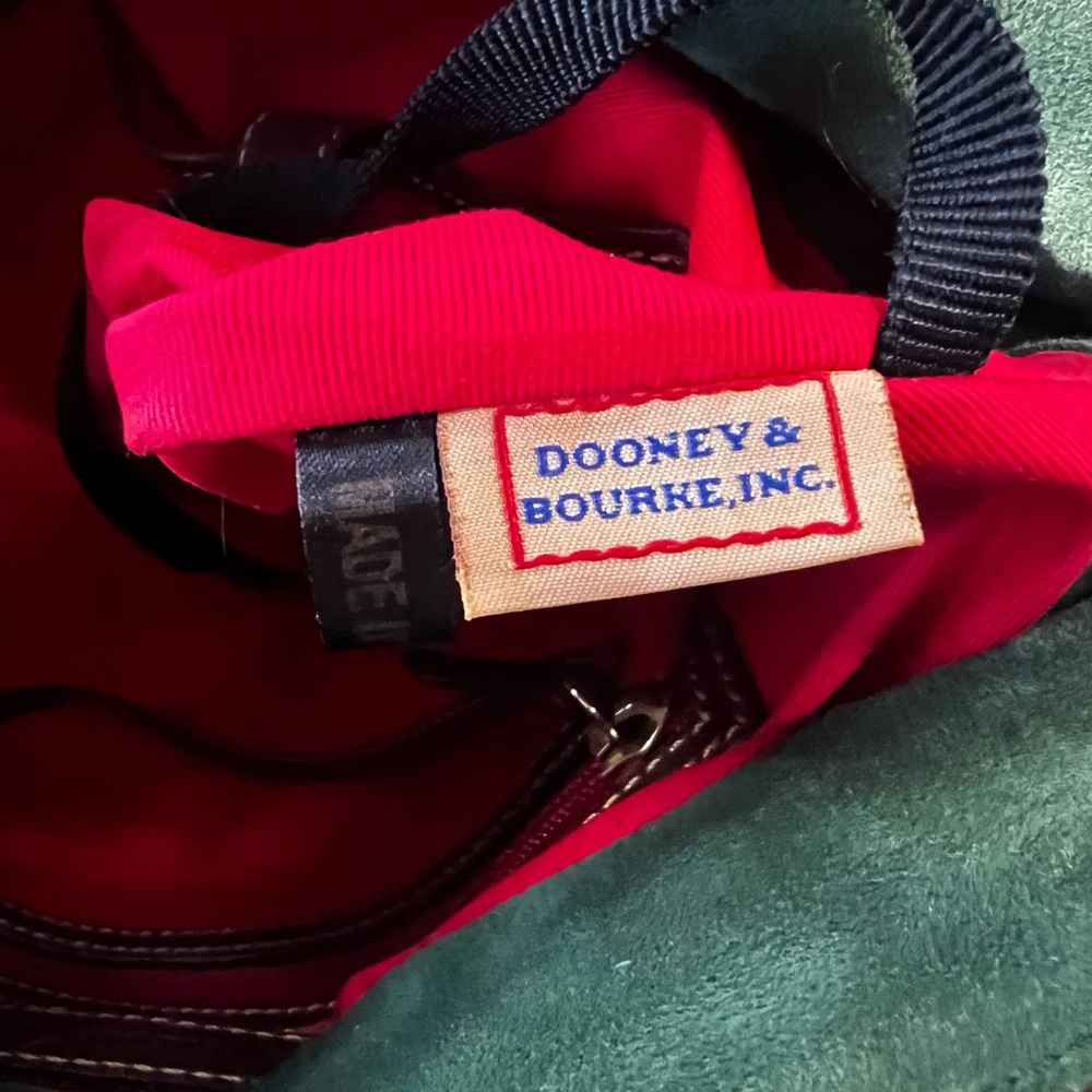 Dooney & Bourke Brown, Gold and Gray Exotic Python Satchel - Picture 11 of 13